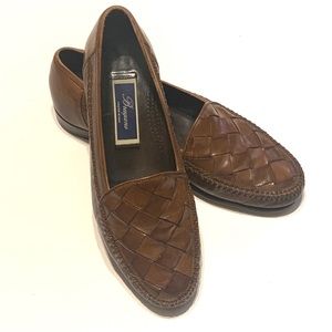 Cole Haan Bragano  Brown Basket Weave Loafers